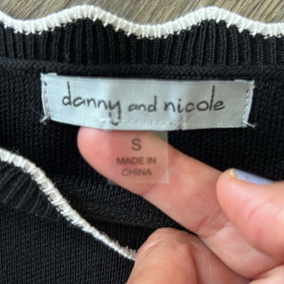 Danny and Nicole 3/4 Sleeve A-Line Sweater Dress Bell Sleeves Size Small - Picture 9 of 11